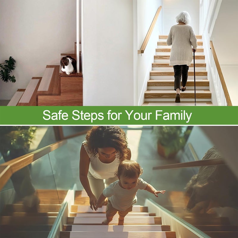 LLPT Grip Tape 3" x 16.5 Ft Clear Heavy Duty Anti Slip Tape for House Stairs Ladders Waterproof Indoor Non Slip Traction Strips for Bathroom Floor Steps Staircase Tread (ASC350PEVA) - Image 5